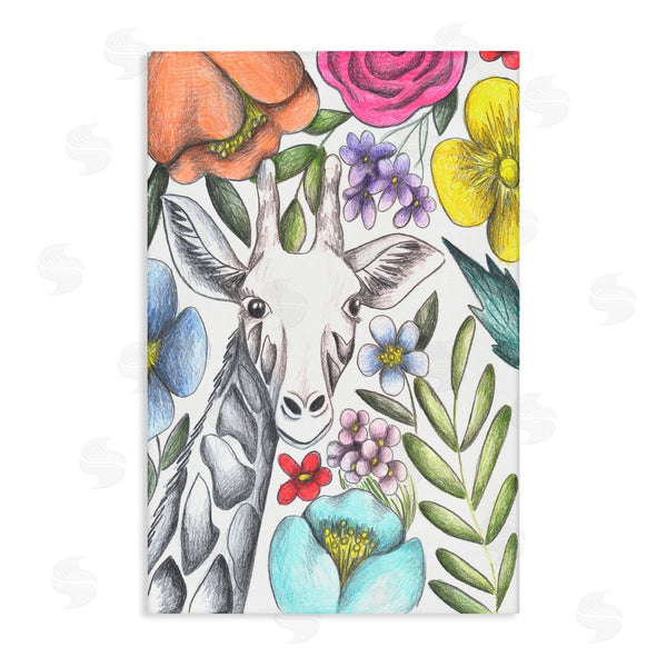 stupell industries Cecilia Battaini | Giraffe In The Midst of Flowers Wall Art