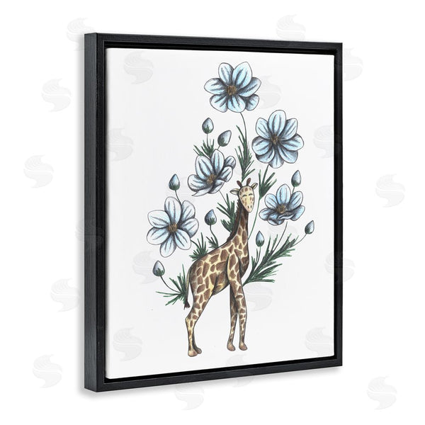 Stupell Industries Cecilia Battaini | Giraffe With Flower Blossoms Wall Art
