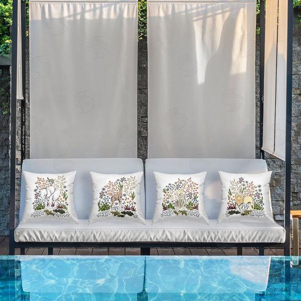 Stupell Industries Cecilia Battaini | Jungle Wildlife & Botanicals Printed Throw Pillow