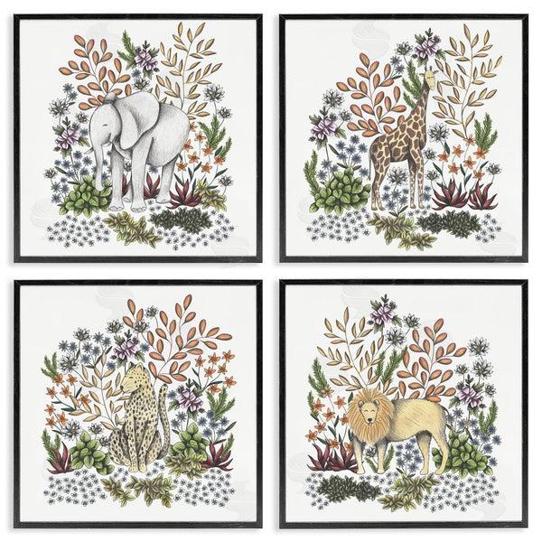 Stupell Industries Cecilia Battaini | Jungle Wildlife & Botanicals Wall Art