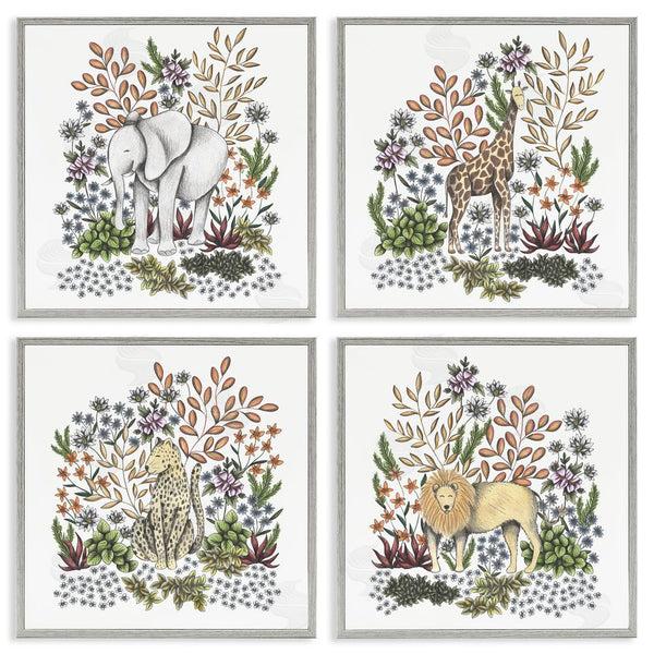Stupell Industries Cecilia Battaini | Jungle Wildlife & Botanicals Wall Art