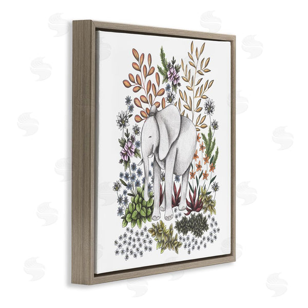 Stupell Industries Cecilia Battaini | Jungle Wildlife Elephant Wall Art