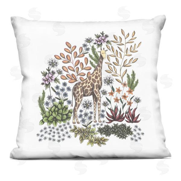 stupell industries Cecilia Battaini | Jungle Wildlife Giraffe Printed Throw Pillow