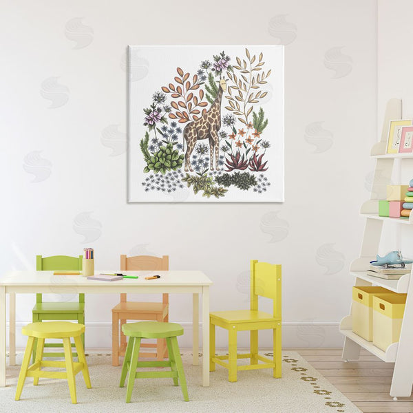 Stupell Industries Cecilia Battaini | Jungle Wildlife Giraffe Wall Art