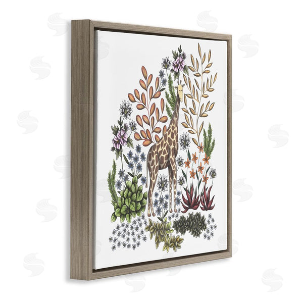 Stupell Industries Cecilia Battaini | Jungle Wildlife Giraffe Wall Art