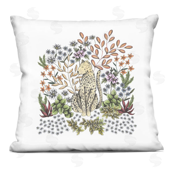 stupell industries Cecilia Battaini | Jungle Wildlife Leopard Printed Throw Pillow