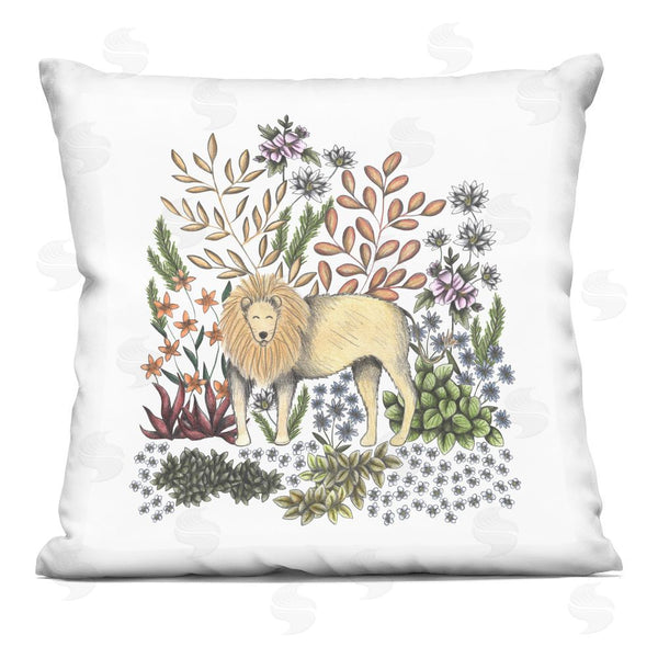 stupell industries Cecilia Battaini | Jungle Wildlife Lion Printed Throw Pillow