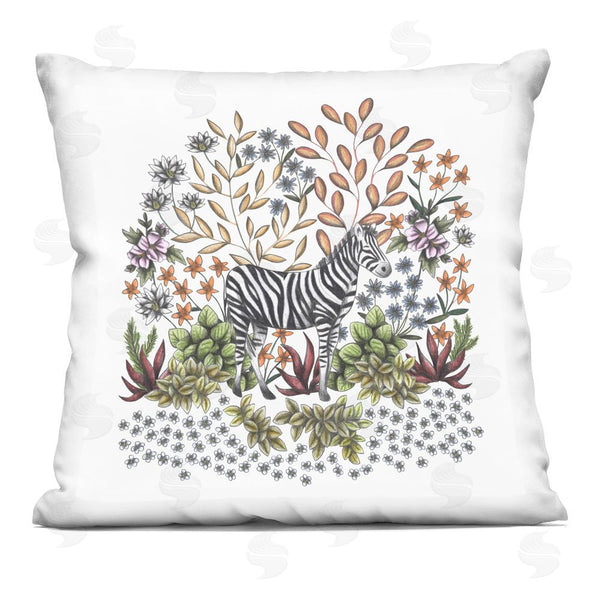 stupell industries Cecilia Battaini | Jungle Wildlife Zebra Printed Throw Pillow