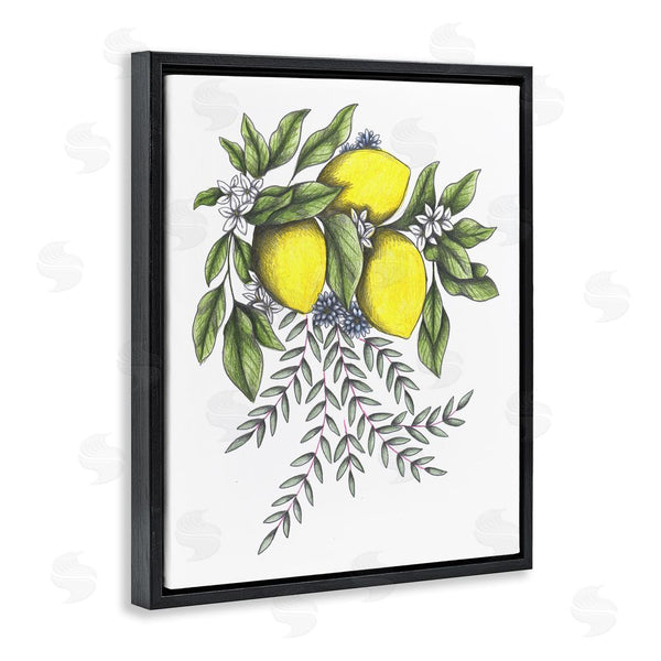 Stupell Industries Cecilia Battaini | Lemons & Flowers Vintage Sketch Wall Art