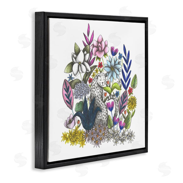 Stupell Industries Cecilia Battaini | Leopard In Midst Of Flowers Wall Art