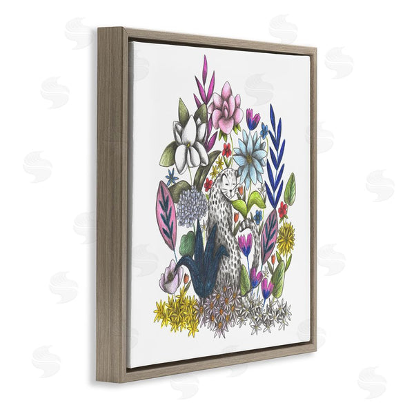 Stupell Industries Cecilia Battaini | Leopard In Midst Of Flowers Wall Art