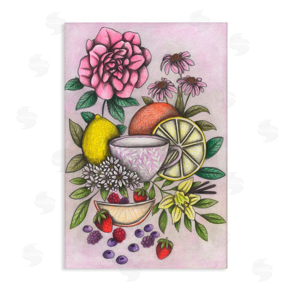 stupell industries Cecilia Battaini | Rococo Tea with Fruits Wall Art