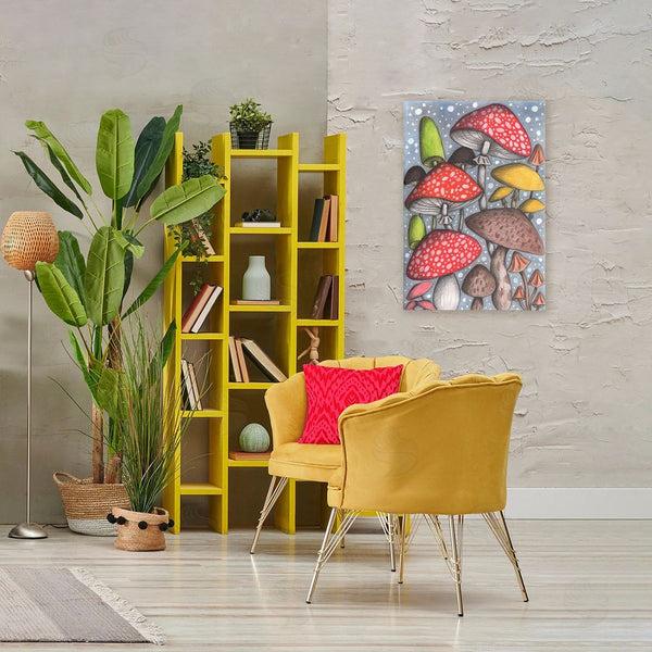 Stupell Industries Cecilia Battaini | Sketched Magical Mushrooms Wall Art