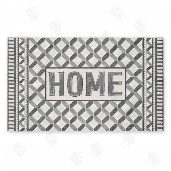 stupell industries Chad Barrett | Classic Tile Vibes Entry Non-Woven Door Mat