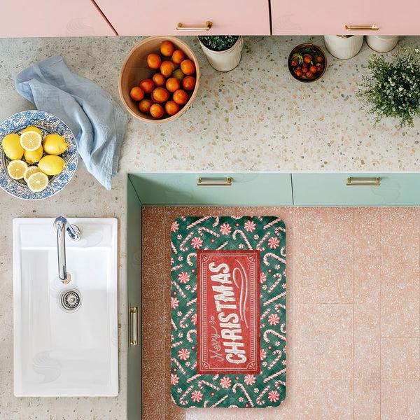 Stupell Industries Chad Barrett | Vintage Christmas Candies Anti-Fatigue Mat