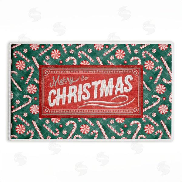 stupell industries Chad Barrett | Vintage Christmas Candies Plush Bath Mat