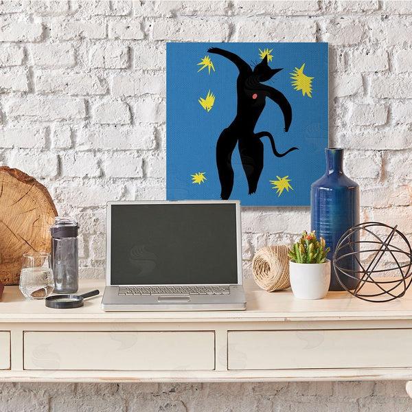 Stupell Industries Chameleon Design Inc. | Matisse Cat Icarus Classic Painting Parody Wall Art
