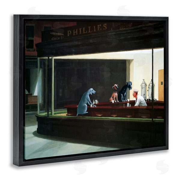 Stupell Industries Chameleon Design Inc. | Night Dogs Classic Alternative Painting