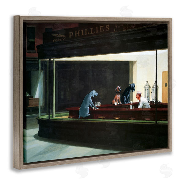 Stupell Industries Chameleon Design Inc. | Night Dogs Classic Alternative Painting