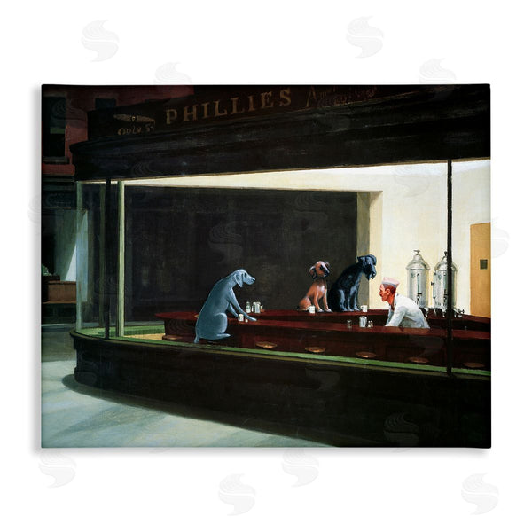 stupell industries Chameleon Design Inc. | Night Dogs Classic Alternative Painting