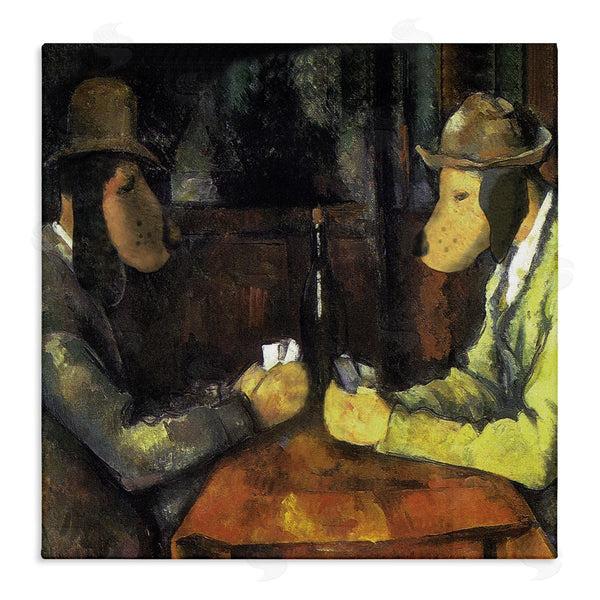 stupell industries Chameleon Design Inc. | Traditional Hound Dogs Playing Poker Brown Yellow Wall Art