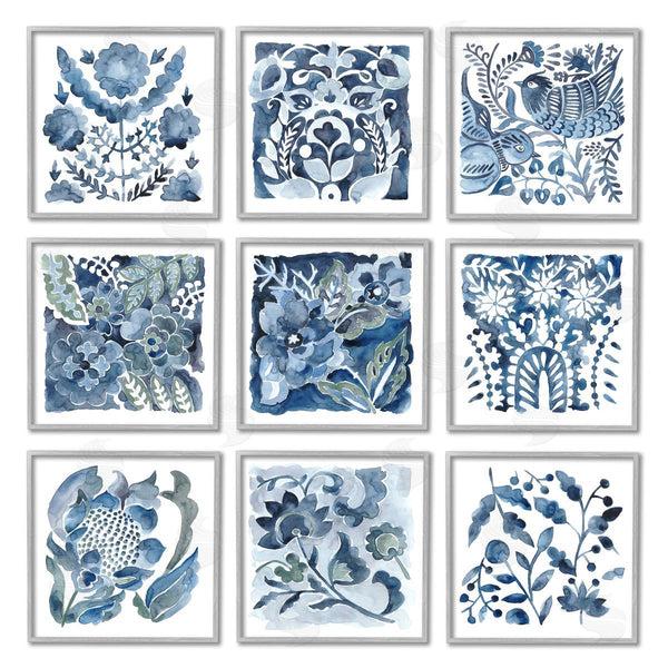 Stupell Industries Chariklia Zarris | Abstract Botanical Birds Layered Watercolor Wall Art