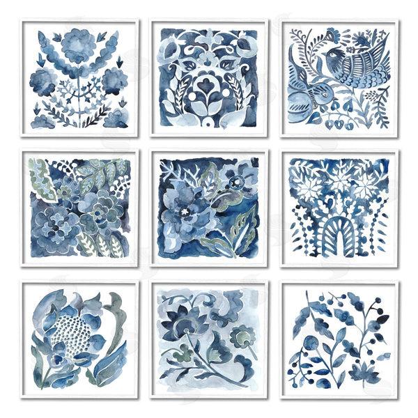 Stupell Industries Chariklia Zarris | Abstract Botanical Birds Layered Watercolor Wall Art