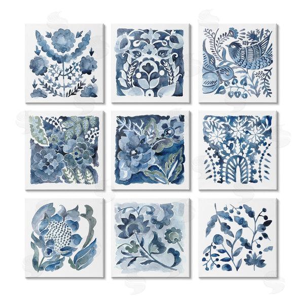 stupell industries Chariklia Zarris | Abstract Botanical Birds Layered Watercolor Wall Art