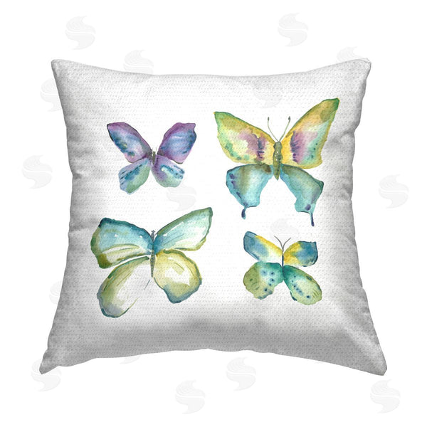 Stupell Industries Chariklia Zarris | Four Abstract Butterflies Printed Throw Pillow