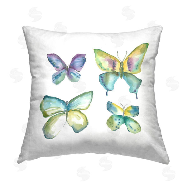 stupell industries Chariklia Zarris | Four Abstract Butterflies Printed Throw Pillow