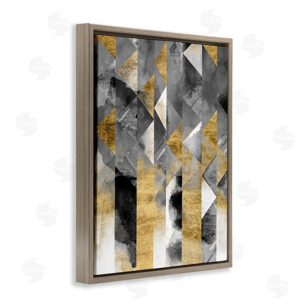 Stupell Industries Chariklia Zarris | Modern Triangular Stripes Sharp Geometric Pattern Wall Art
