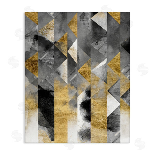 stupell industries Chariklia Zarris | Modern Triangular Stripes Sharp Geometric Pattern Wall Art
