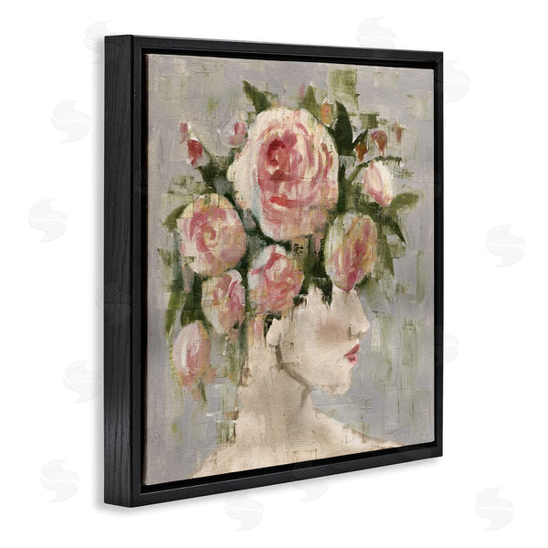 Stupell Industries Charity Henderson | Abstract Woman With Roses