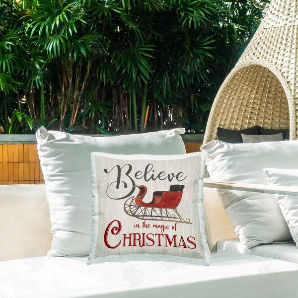 Stupell Industries Charity Henderson | Believe Magic Of Christmas Printed Throw Pillow