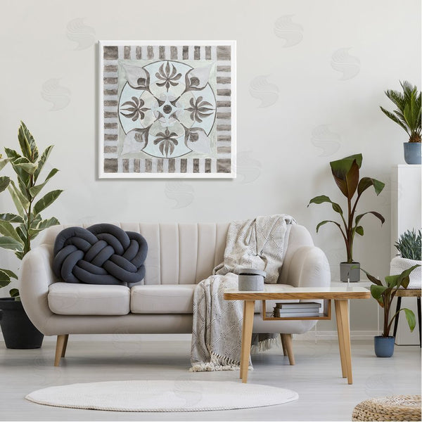 Stupell Industries Charity Henderson | Bohemian Floral Symmetry Pattern Wall Art