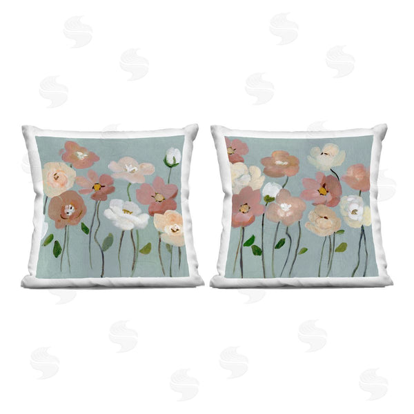stupell industries Charity Henderson | Budding Boho Blooms Printed Throw Pillow Set