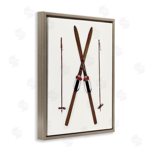 Stupell Industries Charity Henderson | Minimal Winter Skis
