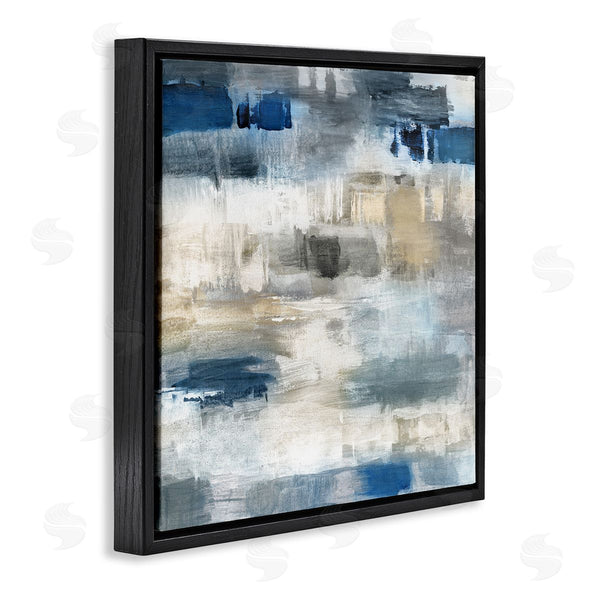 Stupell Industries Charity Henderson | Neutrals & Blue Abstraction