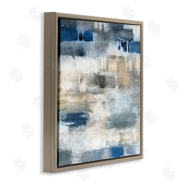 Stupell Industries Charity Henderson | Neutrals & Blue Abstraction