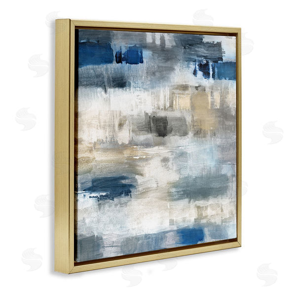 Stupell Industries Charity Henderson | Neutrals & Blue Abstraction