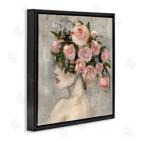 Stupell Industries Charity Henderson | Peonies Headdress Woman