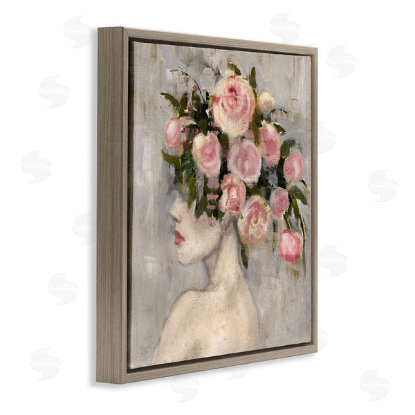 Stupell Industries Charity Henderson | Peonies Headdress Woman