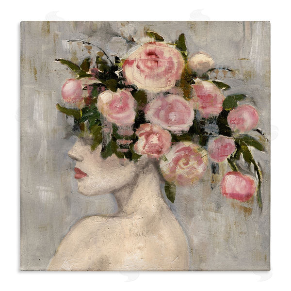 stupell industries Charity Henderson | Peonies Headdress Woman