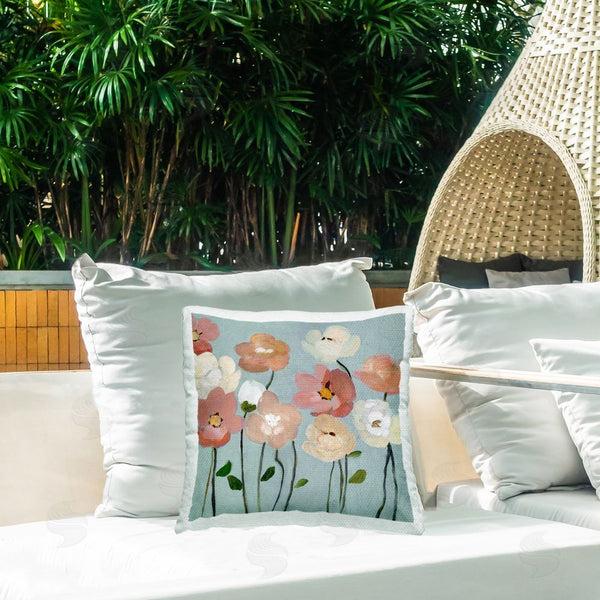 Stupell Industries Charity Henderson | Soft Mixed Blossoms Printed Throw Pillow