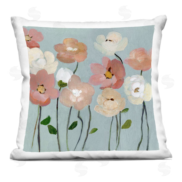 stupell industries Charity Henderson | Soft Mixed Blossoms Printed Throw Pillow