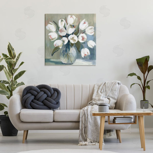 Stupell Industries Charity Henderson | White Tulip Vase Wall Art