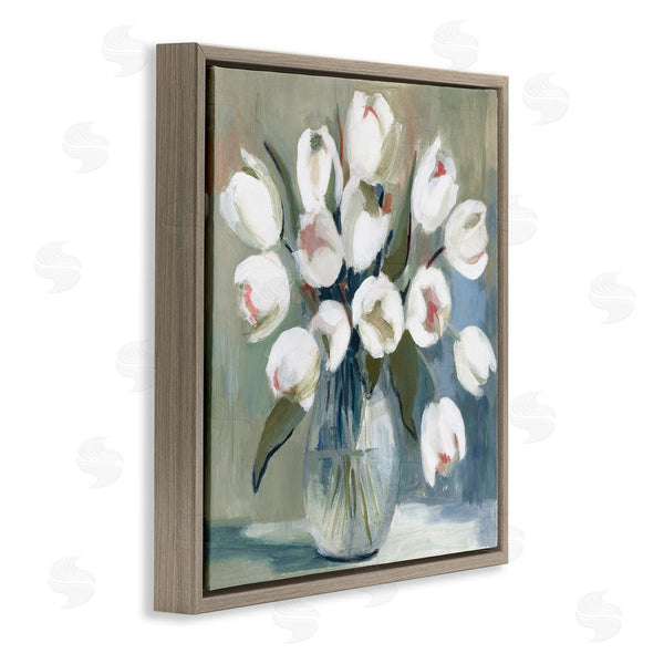 Stupell Industries Charity Henderson | White Tulip Vase Wall Art