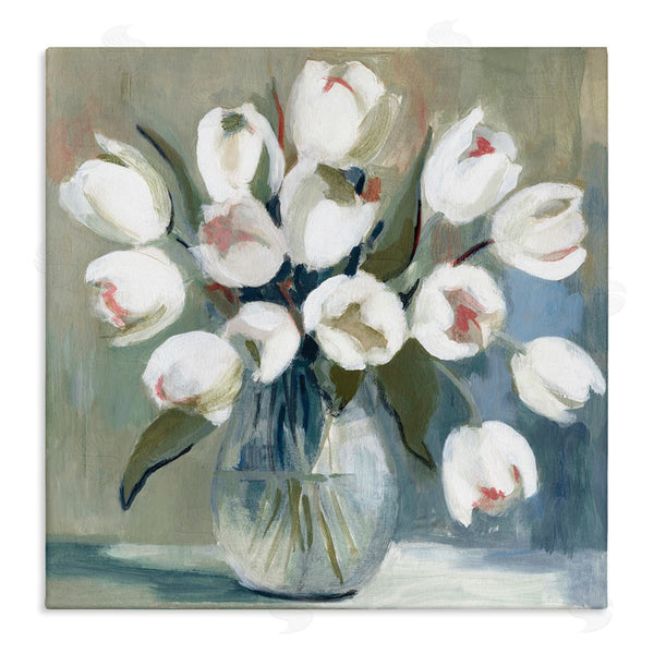stupell industries Charity Henderson | White Tulip Vase Wall Art