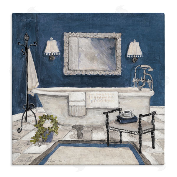 stupell industries Charlene Olson | Blue Bath Ready For Relaxing