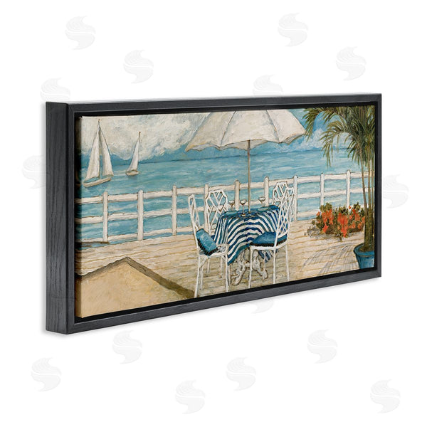 Stupell Industries Charlene Olson | Coastal Restaurant Overlook Wall Art